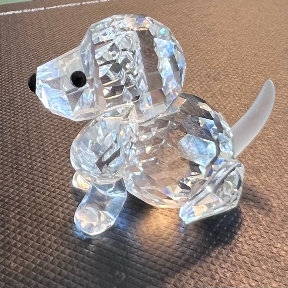 Authentic Swarovski Crystal Dog Figurine vintage w/ certificate - Picture 12 of 12